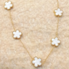 White shell necklace, rose