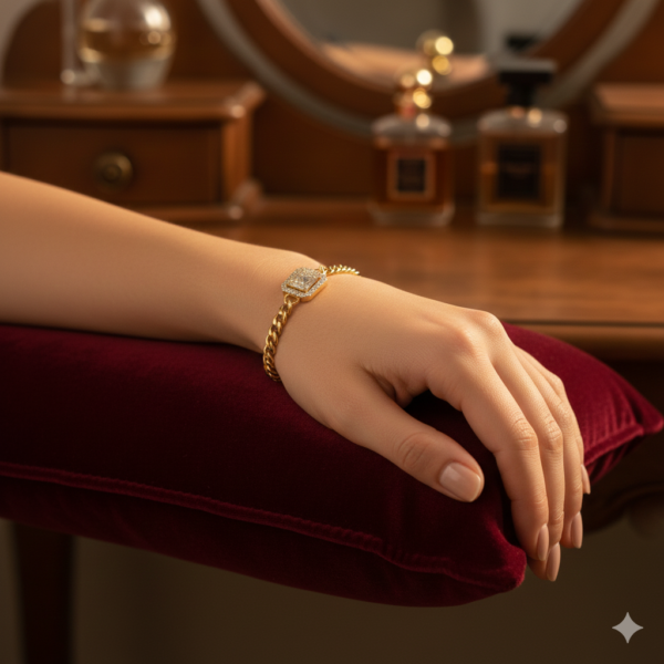 Square stone bracelet
