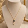 Black Bloom Necklace
