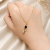 Black Bloom Necklace