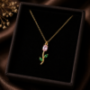 Pink Tulip Necklace
