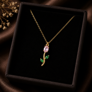 Pink Tulip Necklace