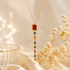 Royal Gem Drop Necklace